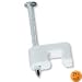 White Coaxial Staple, 1/8