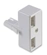 Xxion Value - BT 2 Way Double Telephone Adaptor Splitter for Phone / FAX / Modem / Answer phone