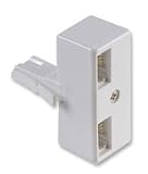 Xxion Value - BT 2 Way Double Telephone Adaptor Splitter for Phone / FAX / Modem / Answer phone