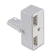 Xxion Value - BT 2 Way Double Telephone Adaptor Splitter for Phone / FAX / Modem / Answer phone