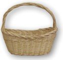 Natural Willow Basket with Side to Side Handles ~ Set of 4