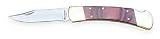 Folding Pocket Knife,Red/Brass,3 1/4 In Westward 1YJF5