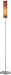 Floor Lamp with Wood Grain Textured Glass Shade