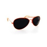 Outer Rebel Fashion Eyewear- Orange Aviators with Dark Lenses