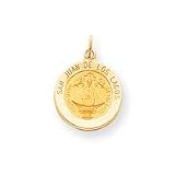 14k Our Lady of San Juan Medal Charm