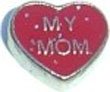 Heart my Mom Floating Floating Charm for Heart Lockets
