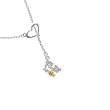 "Hit the Sweet Spot" with Enamel Softball - Silver Plated Heart Lariat Charm ...