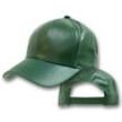 Leather Baseball Hat Green