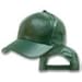 Leather Baseball Hat Green