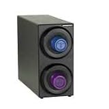 Dispense-Rite 16-1/4in x 8in x 23in Black Cup Dispensing Cabinet
