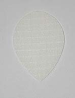 4 sets White Nylon Pear flights - Cloth, Fabric, Ripstop