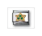 Star Green Classic CZ, Italian Charm by Nomination Charms