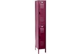 Penco Locker Double Tier 12x12x36 2 Doors Assembled Burgundy