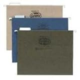 EarthWise Recycled Hanging Folders, 1/5 Tab, Letter, Green, 25/Box ESS74517