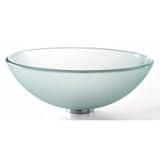 IMAGE OF KRAUS GV-101FR Frosted Glass Vessel Sink