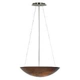 Kenroy Home 90070BS-AMB Monza 3 - Light Classic Bowl Pendant - 90070BS-AMB