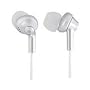 Panasonic RP-HJE300 Portable Earbud Headphones with Carrying Pouch (Silver)