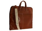 Mulholland Brothers Simple Garment Bag - Leather Suiter Luggage - Brown