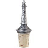 Lighthouse Pewter Wine Bottle Stopper