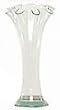Clear Spanish Recycled Glass Mini Ruffle Vase 3.5"H Set / 4