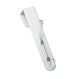 Over The Door Double Coat Hook, Satin Aluminum Base with Chrome Hooks (SAF4166)