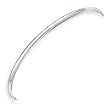 Sterling Silver 2.25mm Solid Polished Plain Slip-On Bangle Bracelet