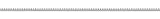 14K White Gold Box Chain (1.1mm)