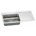 Elkay Gourmet Sink Top Single Bowl Left of Work Surface 7-5/8