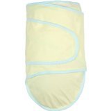 The Miracle Blanket Swaddler formerly known as the Amazing Miracle Blanket - Yellow w/ Aqua Trim