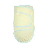 The Miracle Blanket Swaddler formerly known as the Amazing Miracle Blanket - Yellow w/ Aqua Trim