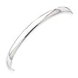 Sterling Silver 4.5mm Solid Polished Plain Slip-On Bangle Bracelet