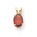 14k 8x6mm Oval Garnet Pendant
