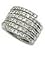 6 Row with Clear CZ Ring