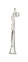 Sterling Silver Charm 1 1/16 in long Clarinet