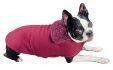 Doggie Duds Berber/Fleece Coat Wine Med