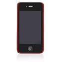 AS-IP4LE　icover　iPhone4用ケース　SWAROVSKI　LEATHER　レッド
