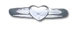 Heart Design Solid Sterling Silver Baby Ring