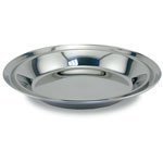 Stainless Steel Pie Dessert Plate, 10.75 Inch Diameter
