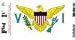 Vinyl Decal- Virgin Islands Flag Sticker