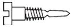 1.4x3.5x2 Stay-Tight Self-Aligning Silver Spring Hinge Screw (pack of 100)