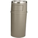 Review Rubbermaid  / Rubbermaid 8180-88 Ash / Trash Classic Container with Doors - Brown