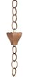 76" Handcrafted Polished Copper "6-Cup Buttercup" Flower Rain Chain