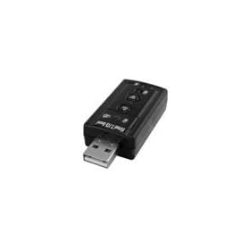 Virtual 7.1 USB Stereo External Sound Card (Black) for Emachines laptop by 