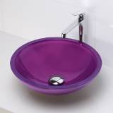 Decolav 1019T-PPR Translucence Round Painted Purple