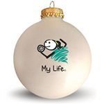 Glass Ornament - My Life Volleyball (Female)