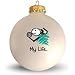 Glass Ornament - My Life Volleyball (Female)