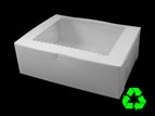 12 x 9 x 4 White 6 Counts Jumbo Size Window Cupcake Box
