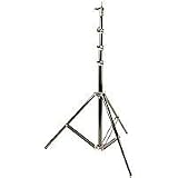 Alzo Digital Air Cushioned 8' Adjustable Light Stand with Aluminum Scratch Resistant Black Finish