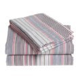 Nautica Greenwich Twin Fitted Sheet Pink Stripe