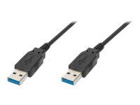 ASSMANN USB3.0 Anschlusskabel A auf A 2xgeschirmt AWG28 1,8m schwarz Stecker/Stecker bulk Preisvergleich